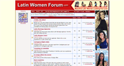 Desktop Screenshot of latinwomenforum.com
