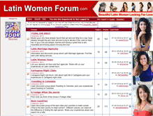 Tablet Screenshot of latinwomenforum.com